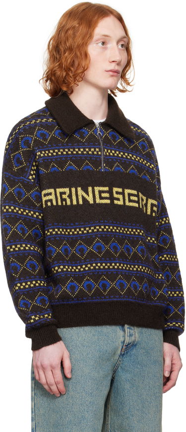 Sveter Marine Serre Marine Serre Jacquard Knit Sweater Hnedá | MTK022A CKNI0532, 1