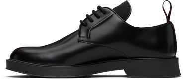 Starostlivosť o obuv BOSS Leather Derby Shoes with Stacked-Logo Tongue Čierna | 50548550, 3
