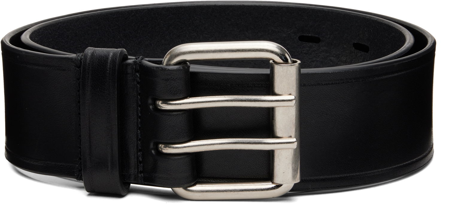 Opasok Dries Van Noten Dries Van Noten Leather Belt Čierna | 252-021401-102, 0