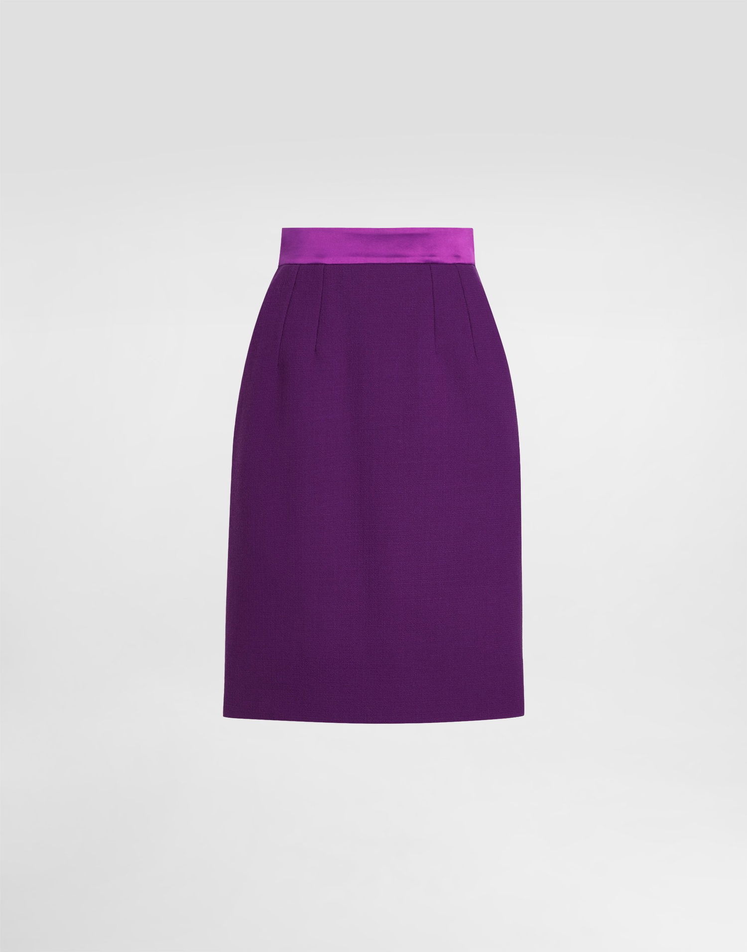 Sukňa Dolce & Gabbana Dolce & Gabbana Wool Crepe Midi Pencil Skirt Fialová | F4C1ETFU2TZF0373, 0