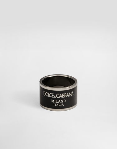 Prsteň Dolce & Gabbana Dolce & Gabbana Metal Band Ring Čierna | WRR1D1W1111G7657, 3