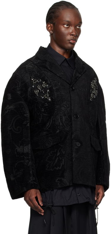 Bunda Simone Rocha Simone Rocha Embellished Boxy Jacket Čierna | 6099B 1092, 1