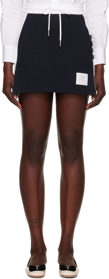 Sukňa Thom Browne Classic 4-Bar Jersey Miniskirt Navy | FJK130A-03037, 0