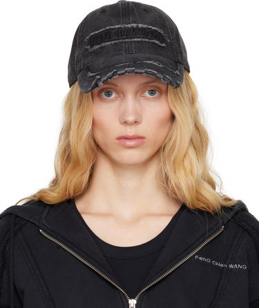 Šiltovka Feng Chen Wang Feng Chen Wang Denim Baseball Cap Čierna | FUS19AC02, 0