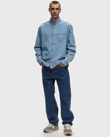Košeľa OBEY Logan Denim Shirt Modrá | 181200410-LIN, 1