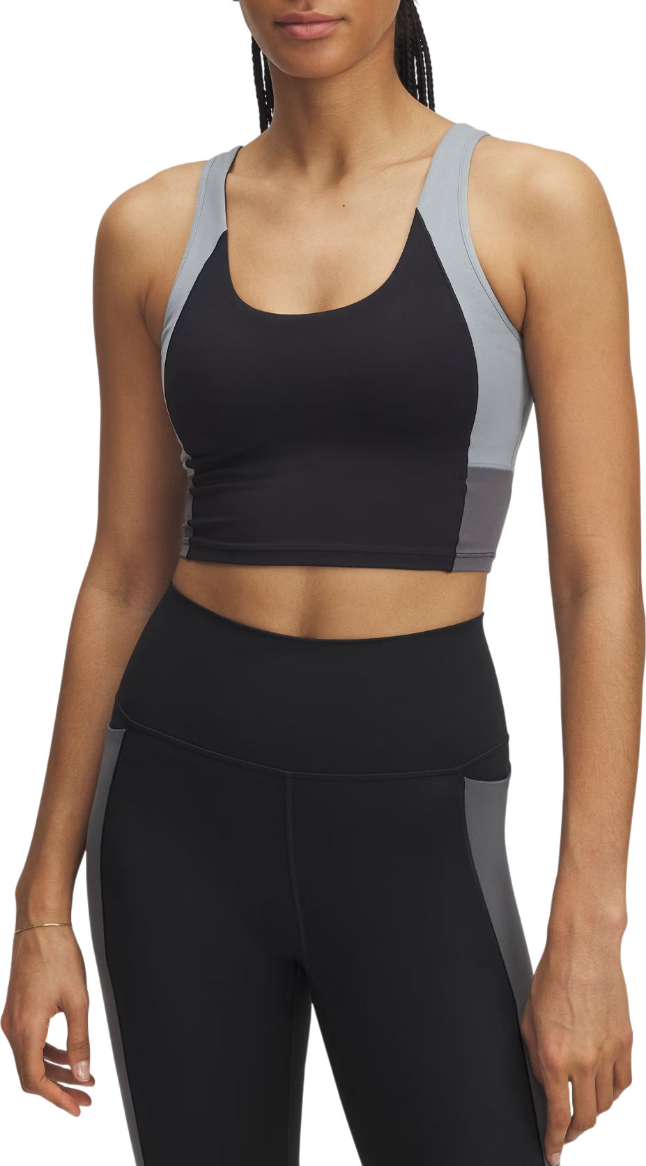 Crop Top Under Armour Meridian Colorblock Cropped Tank Šedá | 6004001-002, 0