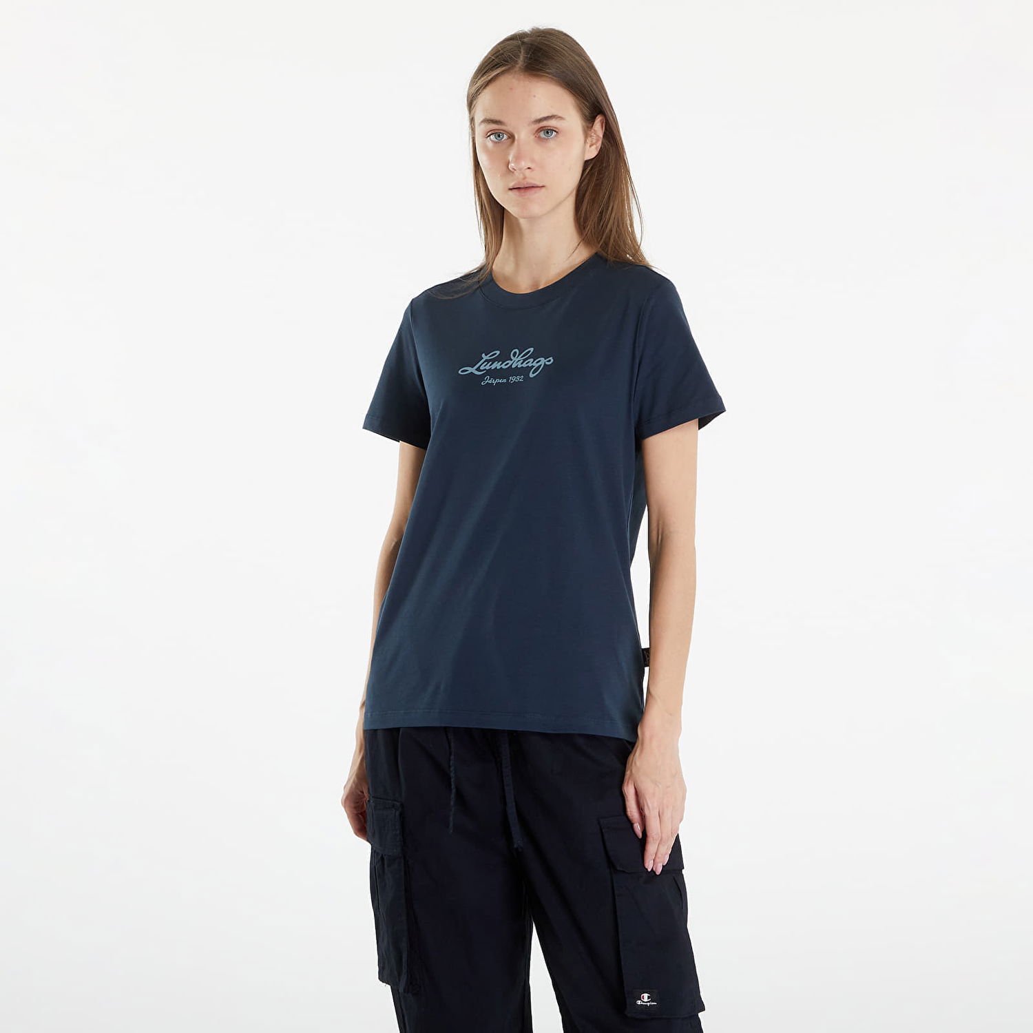 Tričko Lundhags Lundhags Jarpen Logo T-Shirt Navy | 44318-24-75350, 0