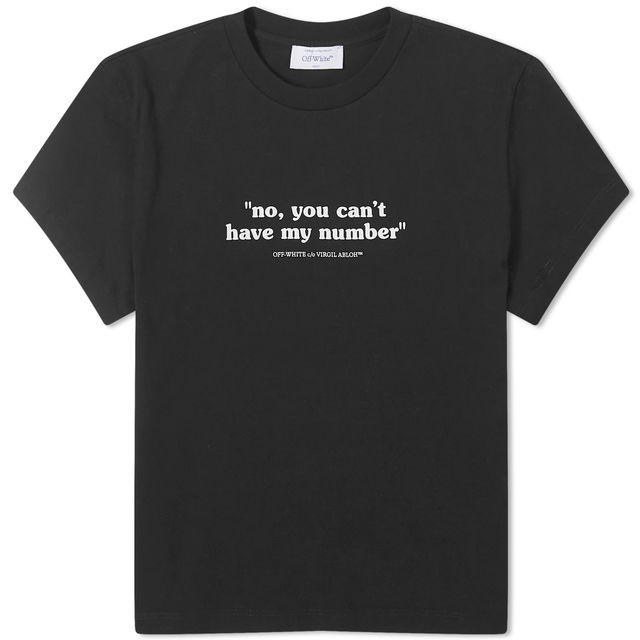 Quote Number Fitted T-Shirt