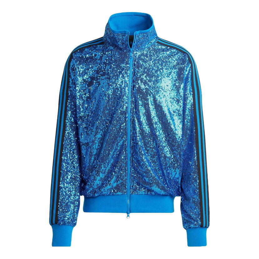 Bomber bunda adidas Originals Originals Sequin Track Jacket Modrá | IA2463