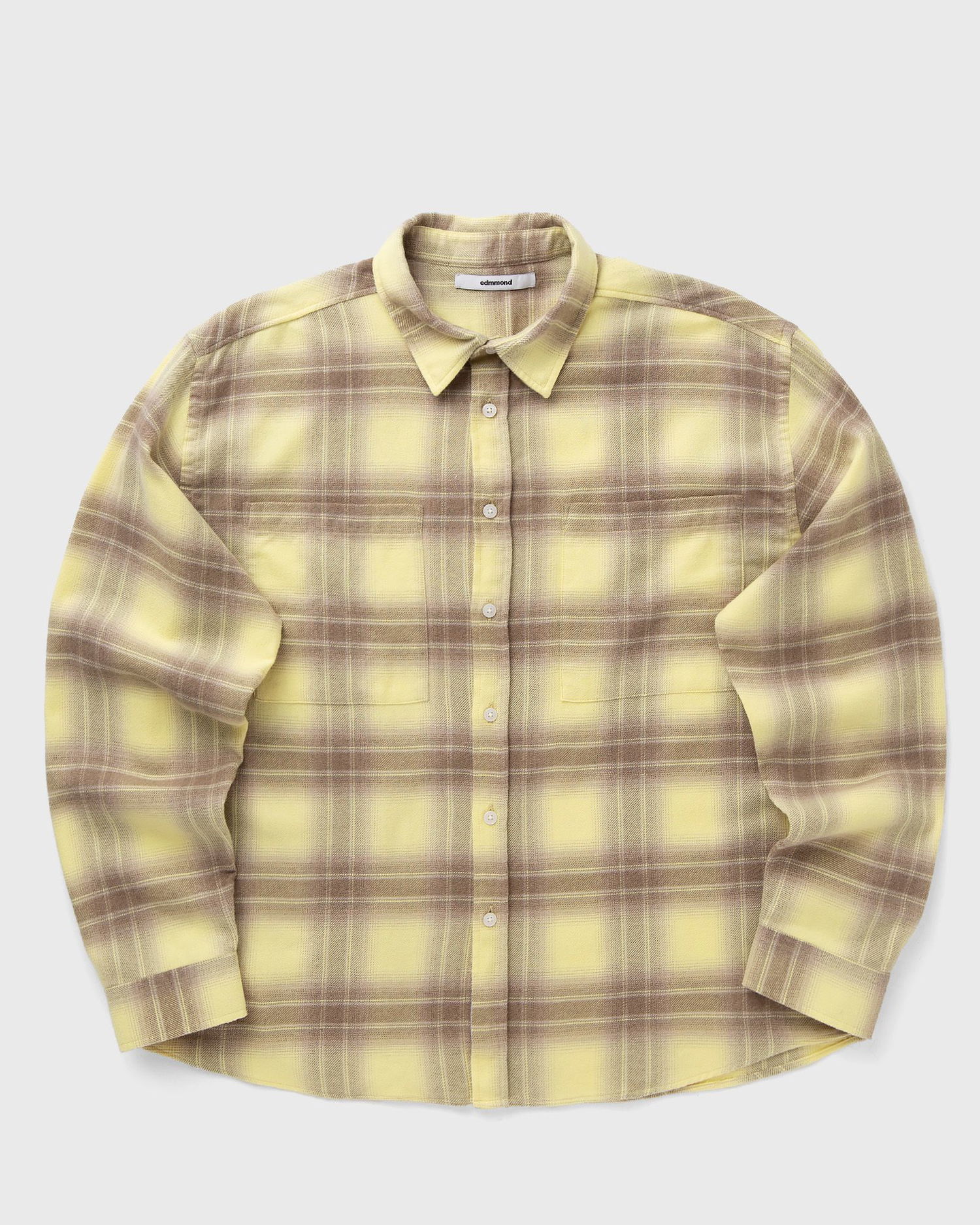 Košeľa Edmmond Studios PUZZLE Long-sleeve Flannel Plaid Shirt with Chest Pockets Rôznofarebný | 325-10-19150, 0
