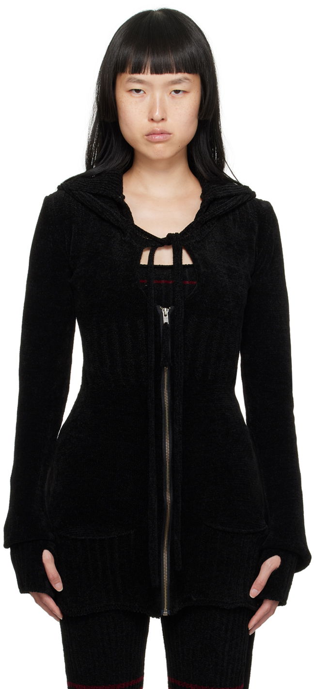 Sveter Ottolinger Ottolinger Extended Hooded Cardigan Čierna | 706702
