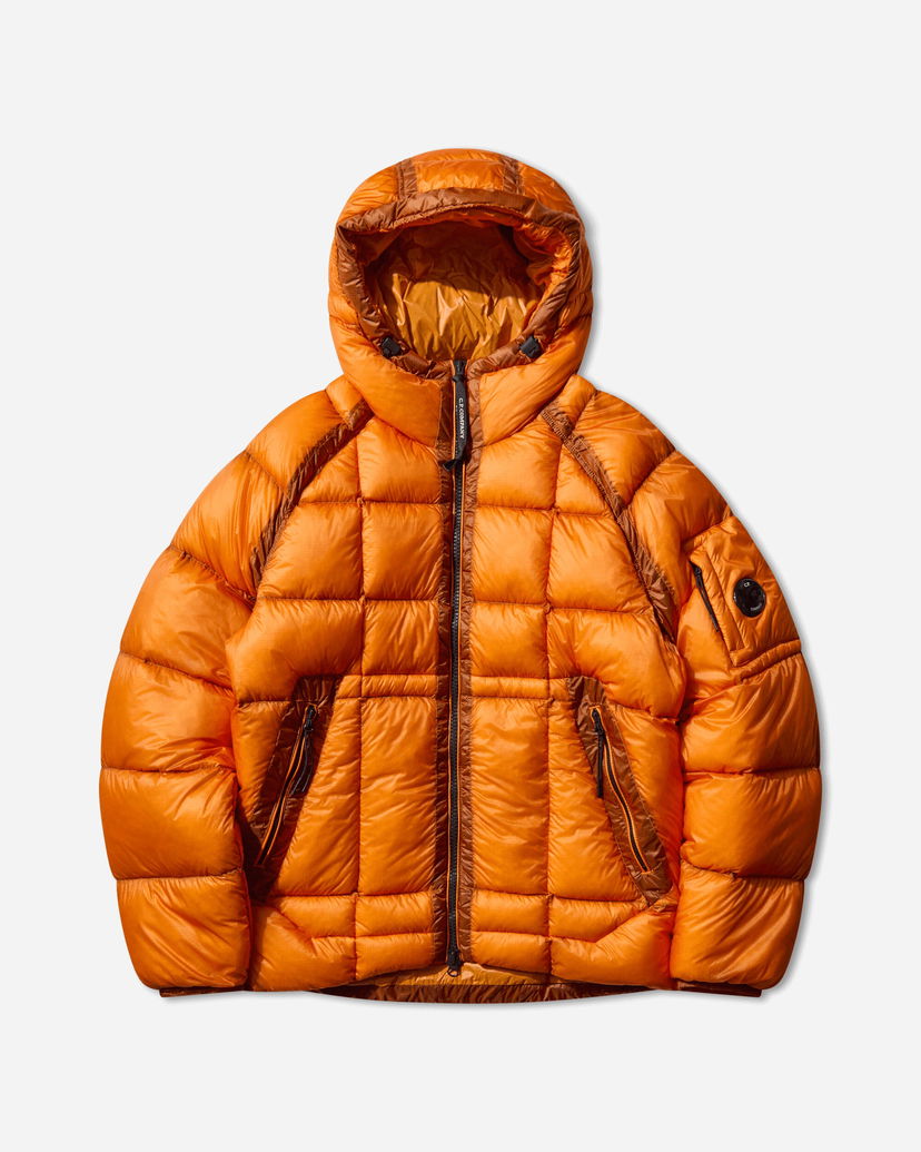 Prešívaná bunda C.P. Company D.D. Shell Hooded Medium Down Jacket Oranžová | 19CMOW702A-110416A 434