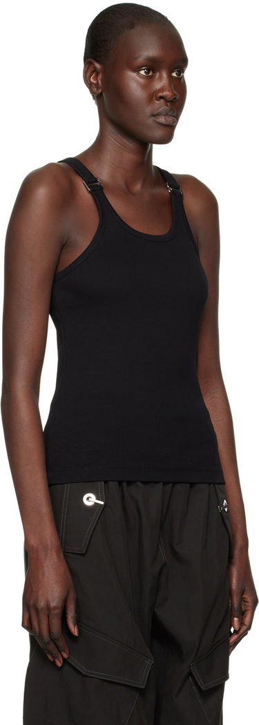 Tielko Dion Lee Hook-Eye Ribbed Tank Top Biela | C3096R23, 4