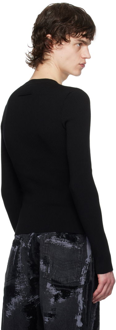 Sveter Jean Paul Gaultier Jean Paul Gaultier 'The Chevrons' Fitted Sweater Čierna | 25/33-F-TO265-M085-00, 2