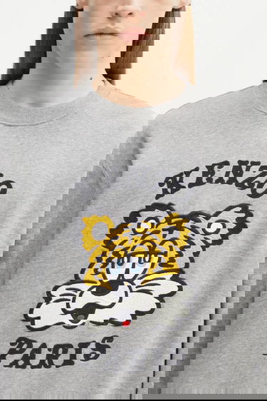 Mikina KENZO Kenzo x Verdy Printed Cotton Sweatshirt Šedá | FF58SW2394MF.94, 6