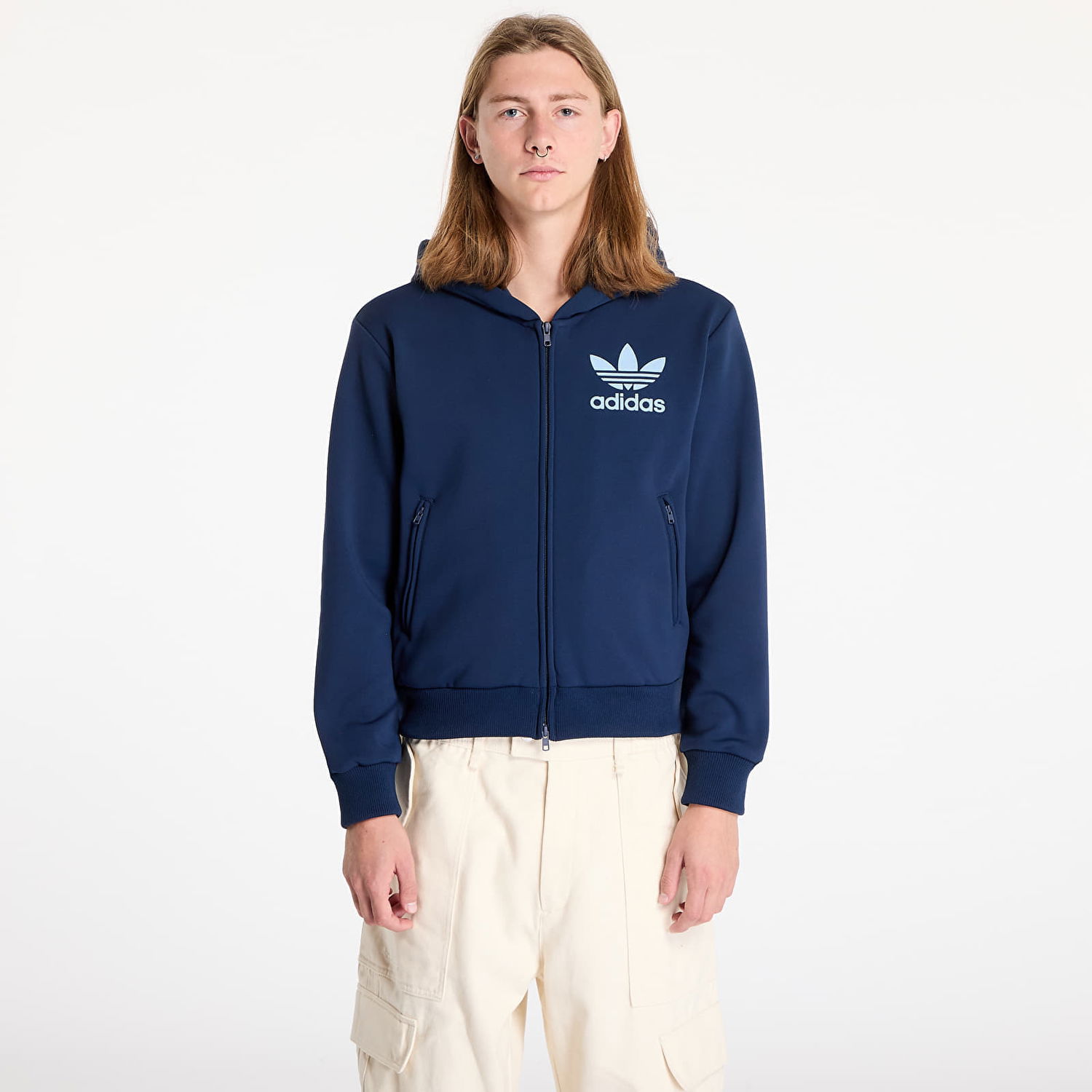 Mikina adidas Originals Wales Bonner x Track Hoodie Navy | JJ2939, 0