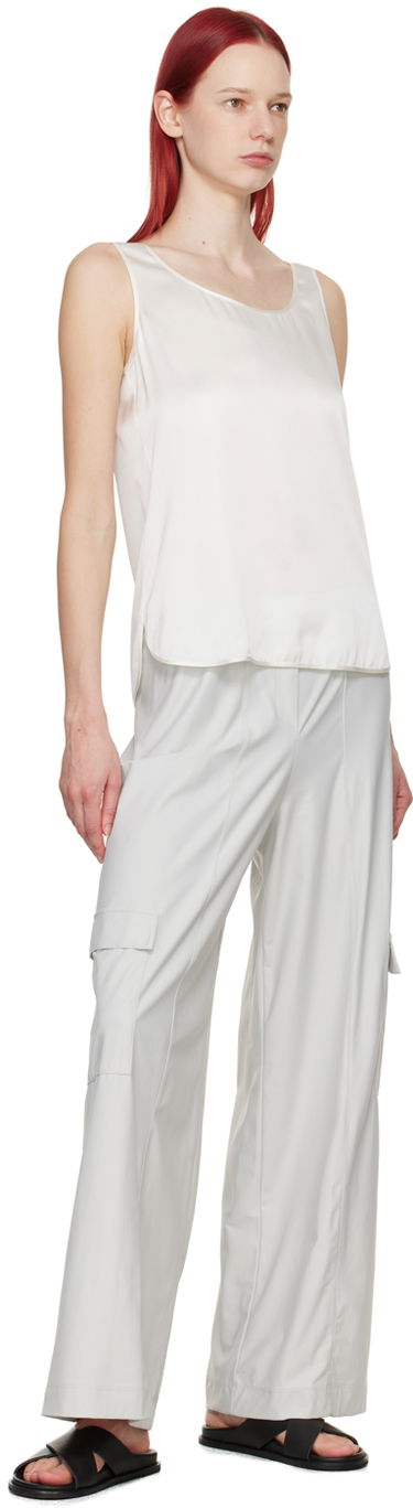 Tielko Max Mara Max Mara Leisure Pan Silk Tank Top Biela | 2416161038600, 3