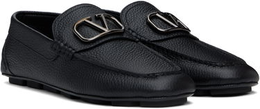 Doplnky Valentino Valentino Garavani VLogo Signature Grainy Calfskin Driving Loafers Čierna | 6Y2S0G30BNT, 3