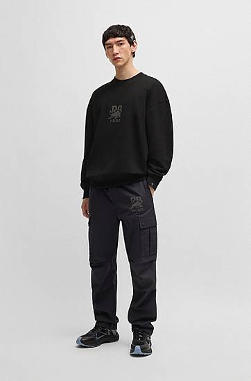 Sveter BOSS HUGO x Red Bull Cotton-Terry Sweatshirt Čierna | 50542806, 1