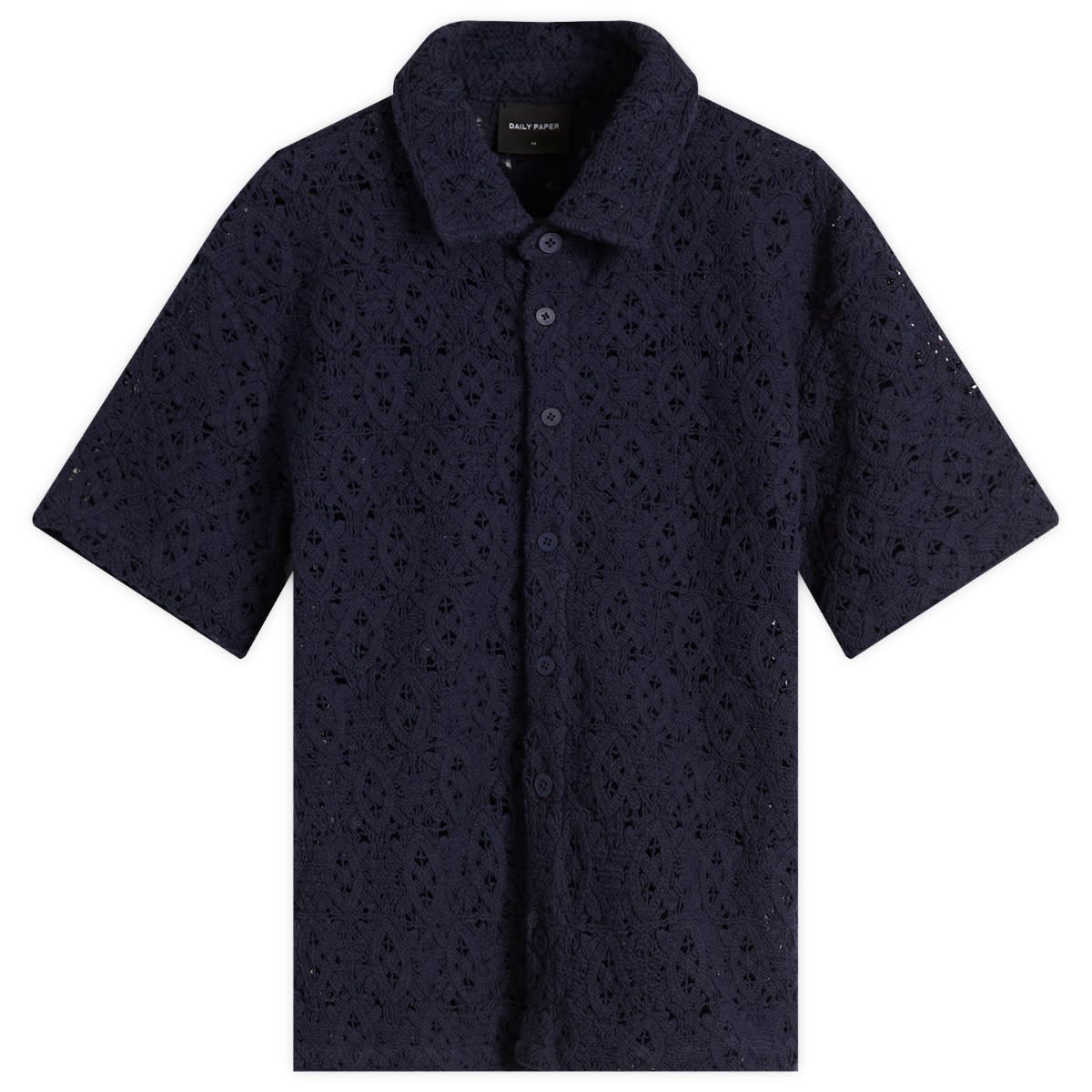 Košeľa DAILY PAPER Daily Paper Lace Shield Vacation Shirt Navy | 2511118, 0