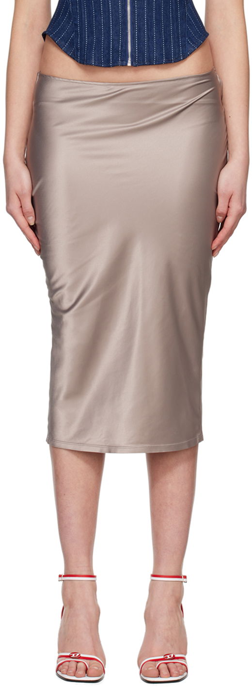 Sukňa Miaou Miaou Verona Midi Skirt Šedá | 4027SS3SIL, 0
