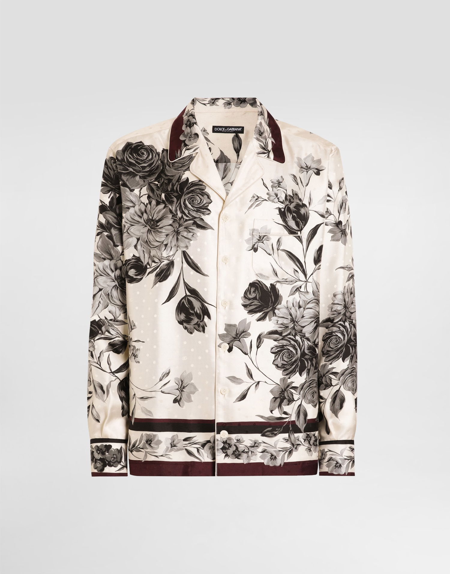 Košeľa Dolce & Gabbana Flower Bouquet-print Twill Shirt Rôznofarebný | G5IF1THI10OHK5ST, 0
