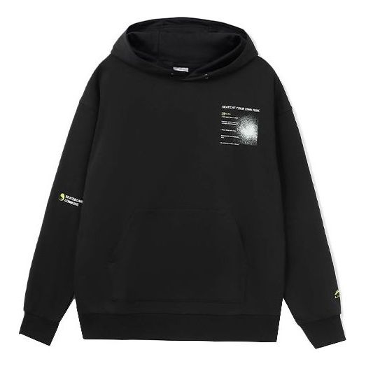 Mikina Li-Ning Skateboard Graphic Hoodie Čierna | AWDR451-1
