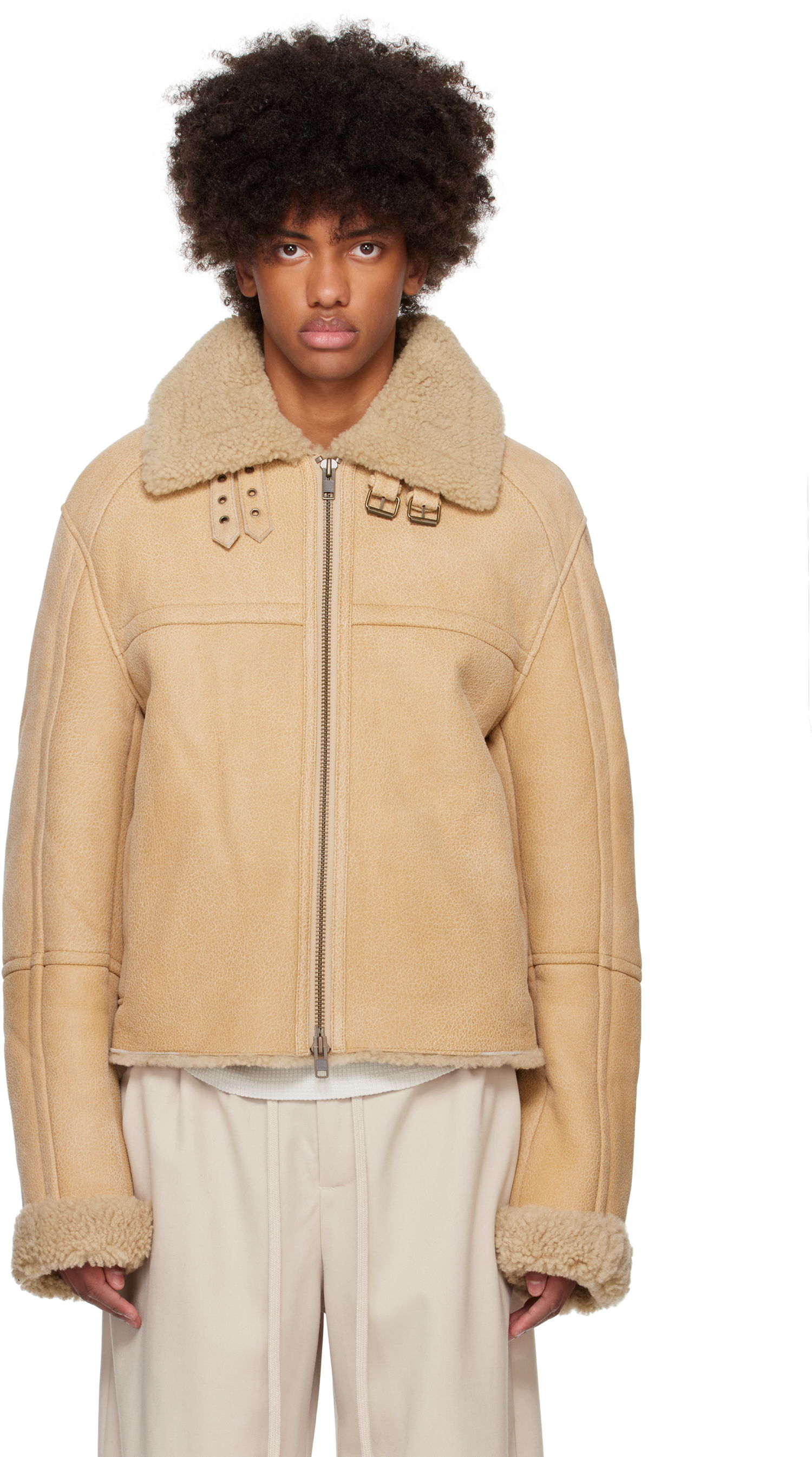 Bunda Entire Studios Shearling Jacket Béžová | ES2424CA, 0