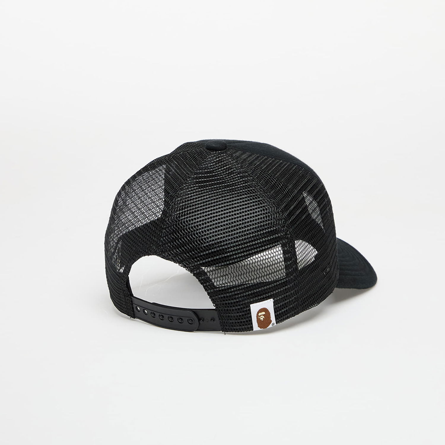 Šiltovka BAPE A BATHING APE Logo Cotton Panel Mesh Cap Čierna | 001CPL301004MBLK, 1