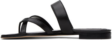 Doplnky Manolo Blahnik Manolo Blahnik Susa Leather Toe-Ring Sandals Čierna | 418-0317, 2