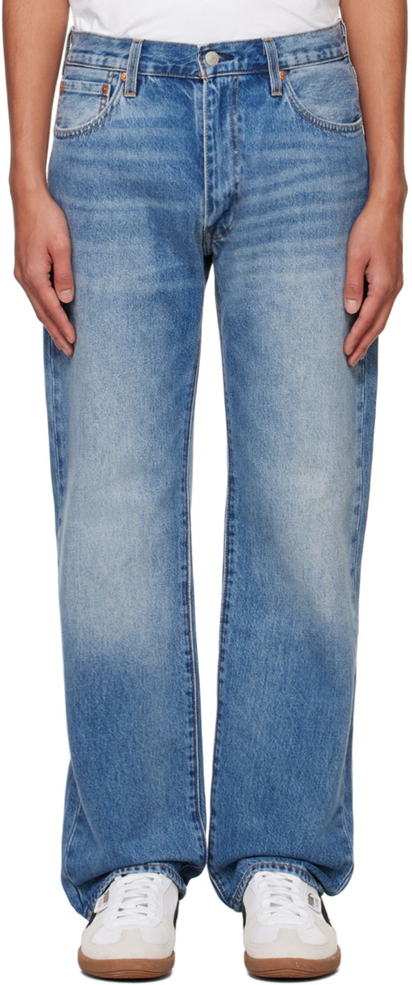 Džínsy Levi's 555 Relaxed Straight Jeans Modrá | 000LO-0004