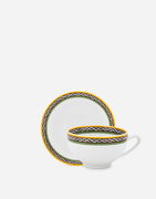 Porcelain Teacups With Saucers Set