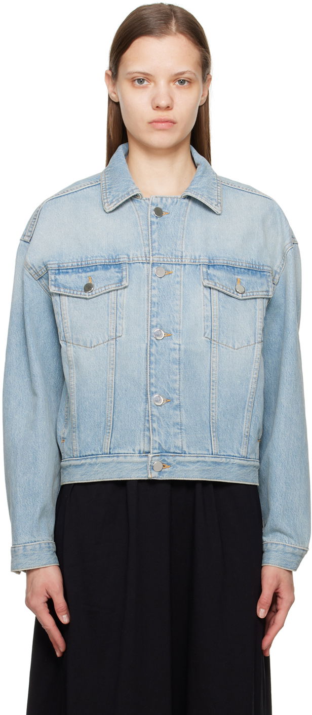 Bunda Loulou de Saison Loulou de Saison Dave Denim Jacket Modrá | DAVE, 0