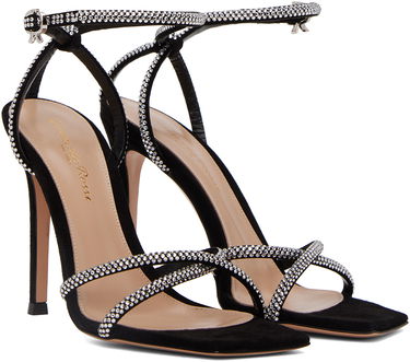 Tenisky a topánky Gianvito Rossi Crystal-Embellished Suede Sandals Čierna | G32326.15RIC.CAM, 3
