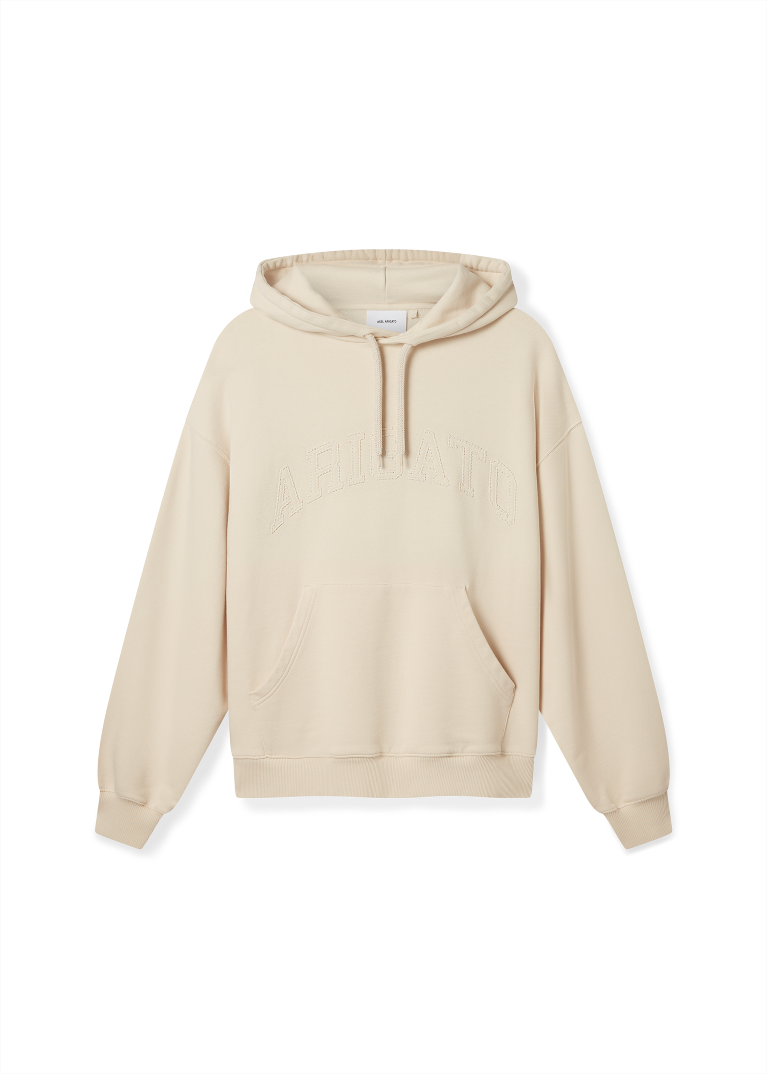 Mikina AXEL ARIGATO Logo-Embroidered Fleece Hoodie Béžová | A3022002, 1
