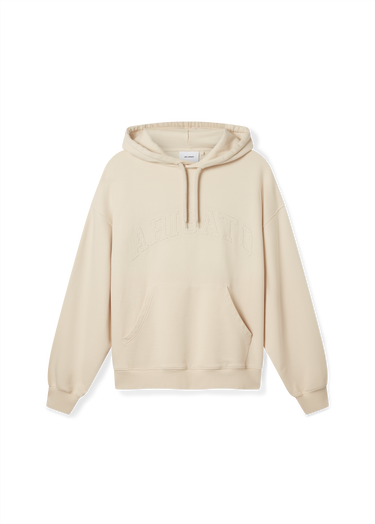 Mikina AXEL ARIGATO Logo-Embroidered Fleece Hoodie Béžová | A3022002, 1