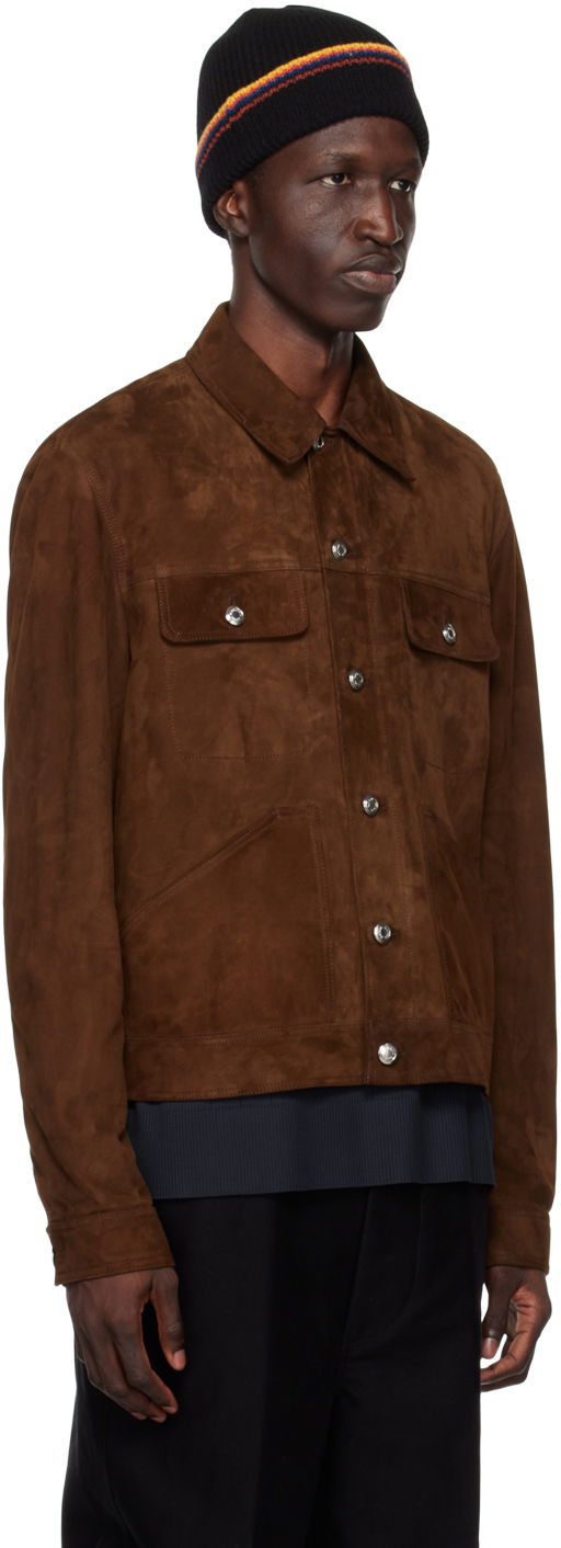 Bunda Paul Smith Paul Smith Trucker Suede Jacket Hnedá | M1R-017Y-K01930-69, 1
