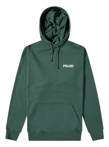 Mikina VETEMENTS Polizei Popover Hoody Zelené | UE63CN201G