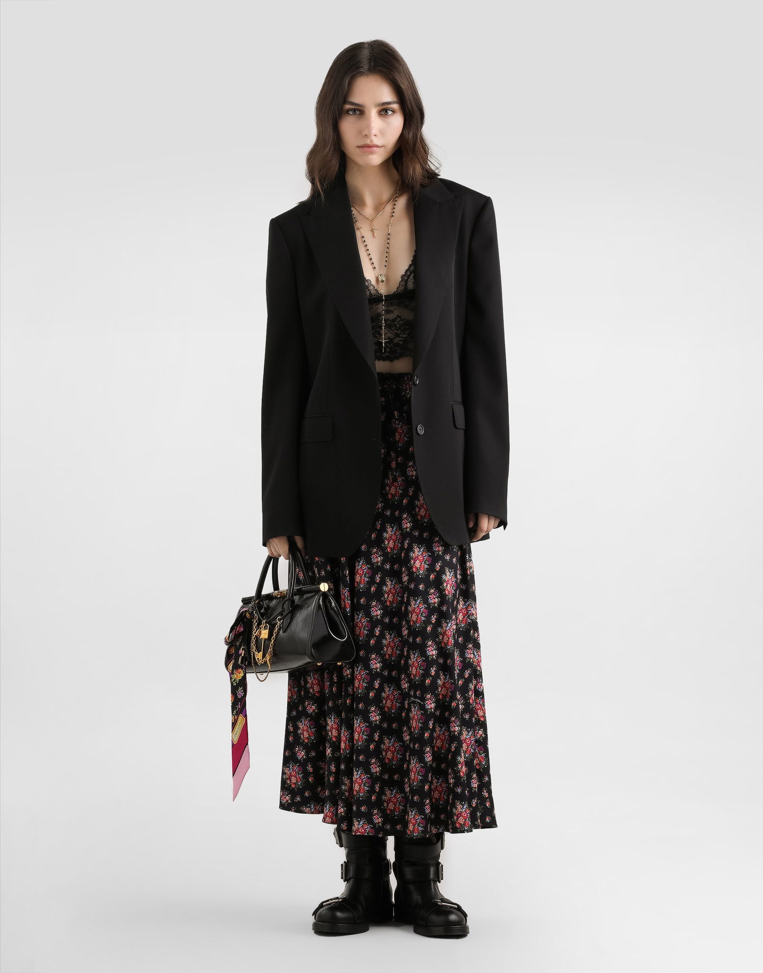 Bunda Dolce & Gabbana Dolce & Gabbana Wool Gabardine Jacket 36 Čierna | F29V1TFU2OWN0000, 1