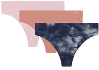 Pure Stretch No Show Thong, 3-Pack