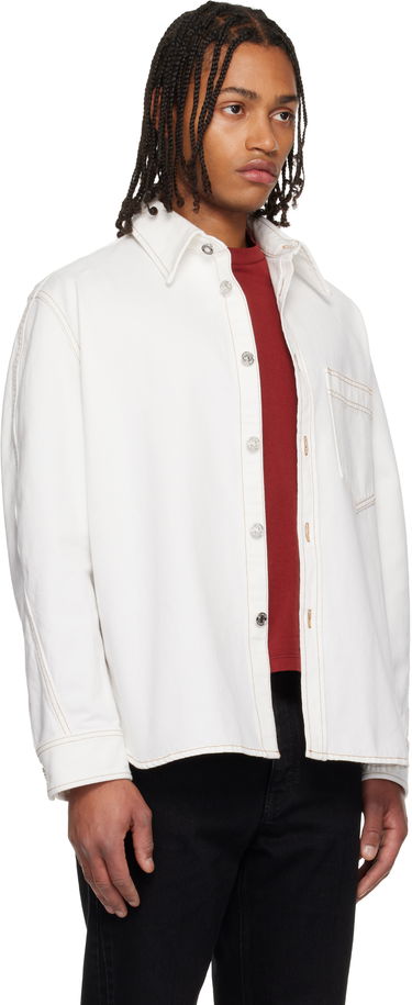 Bunda Givenchy Couture Seam Overshirt Biela | BM615W516T100, 1