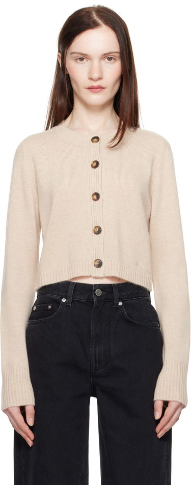Sveter Loulou de Saison Loulou de Saison Zephir Cropped Cardigan Béžová | ZEPHIR, 0