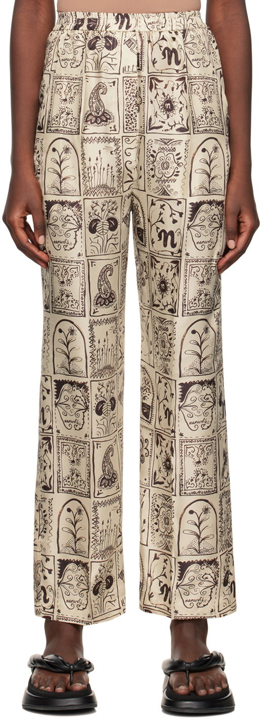 Graphic Print Trousers