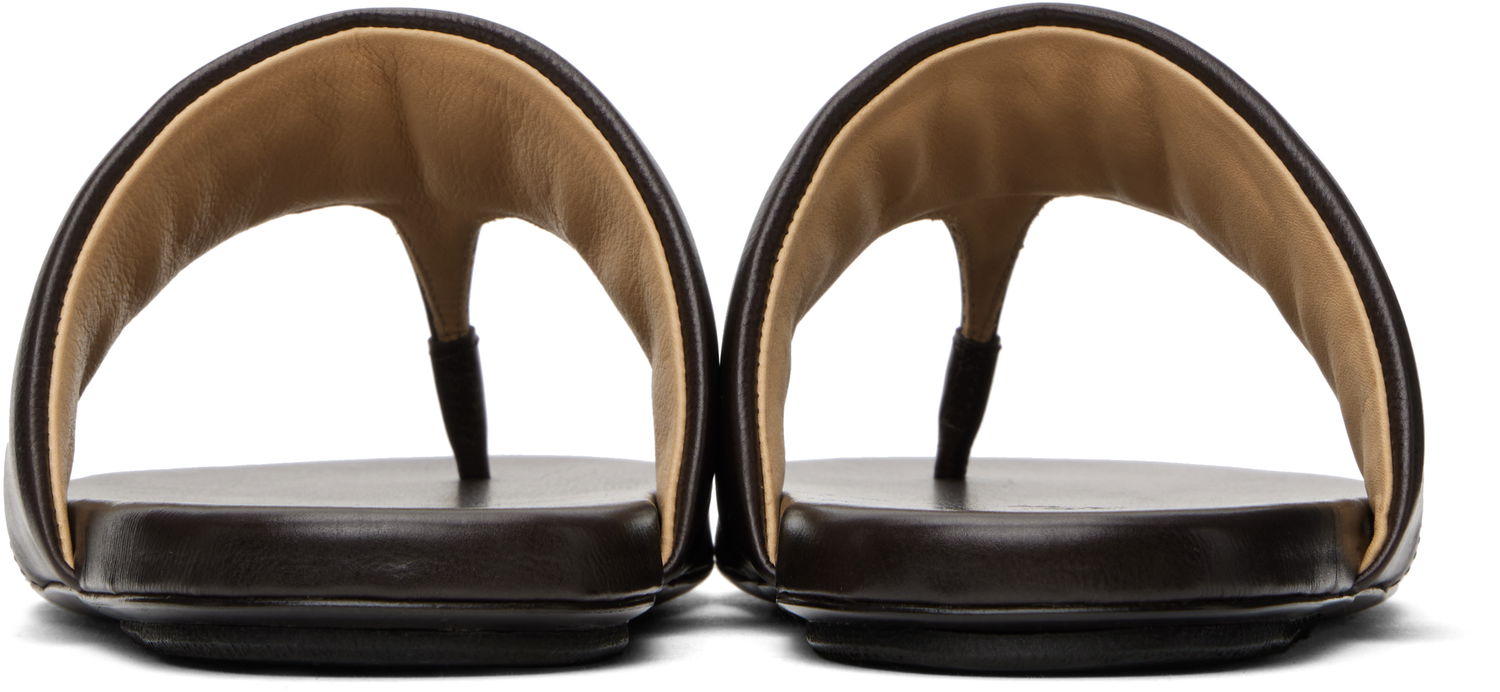 Doplnky Marsèll Marsèll Spanciata Leather Thong Sandals Hnedá | MW7986 P017, 1