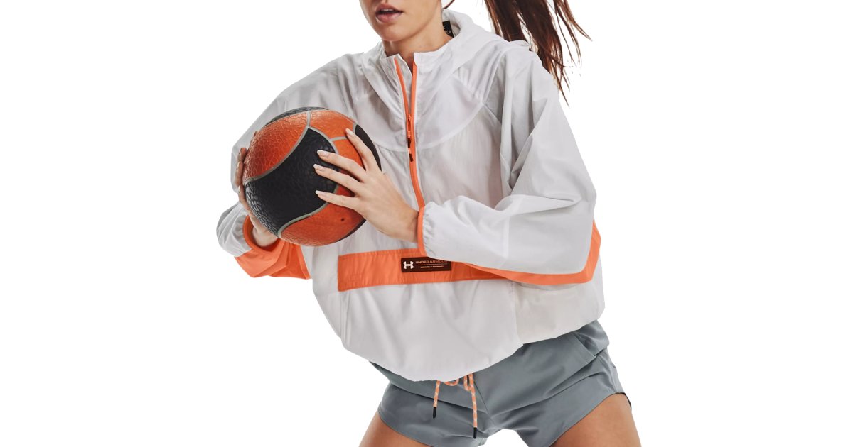 Bunda Under Armour Rush Woven Anorak Biela | 1376920-100, 1