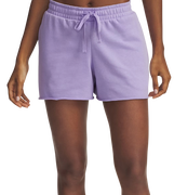 Rival Terry Drawstring Raw Hem Shorts