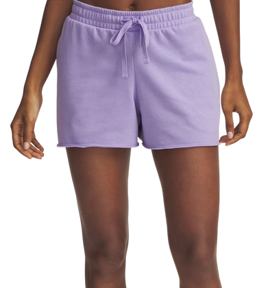 Šortky Under Armour Rival Terry Drawstring Raw Hem Shorts Fialová | 1389657-538, 0
