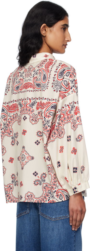 Košeľa Max Mara Weekend Max Mara Adda Paisley Print Shirt Biela | 2525116021600, 2