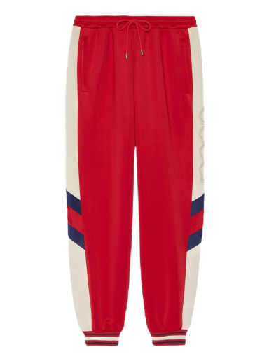 Tepláky Gucci Neoprene Track Webbed Pant Červená | 715190 XJETH 6480