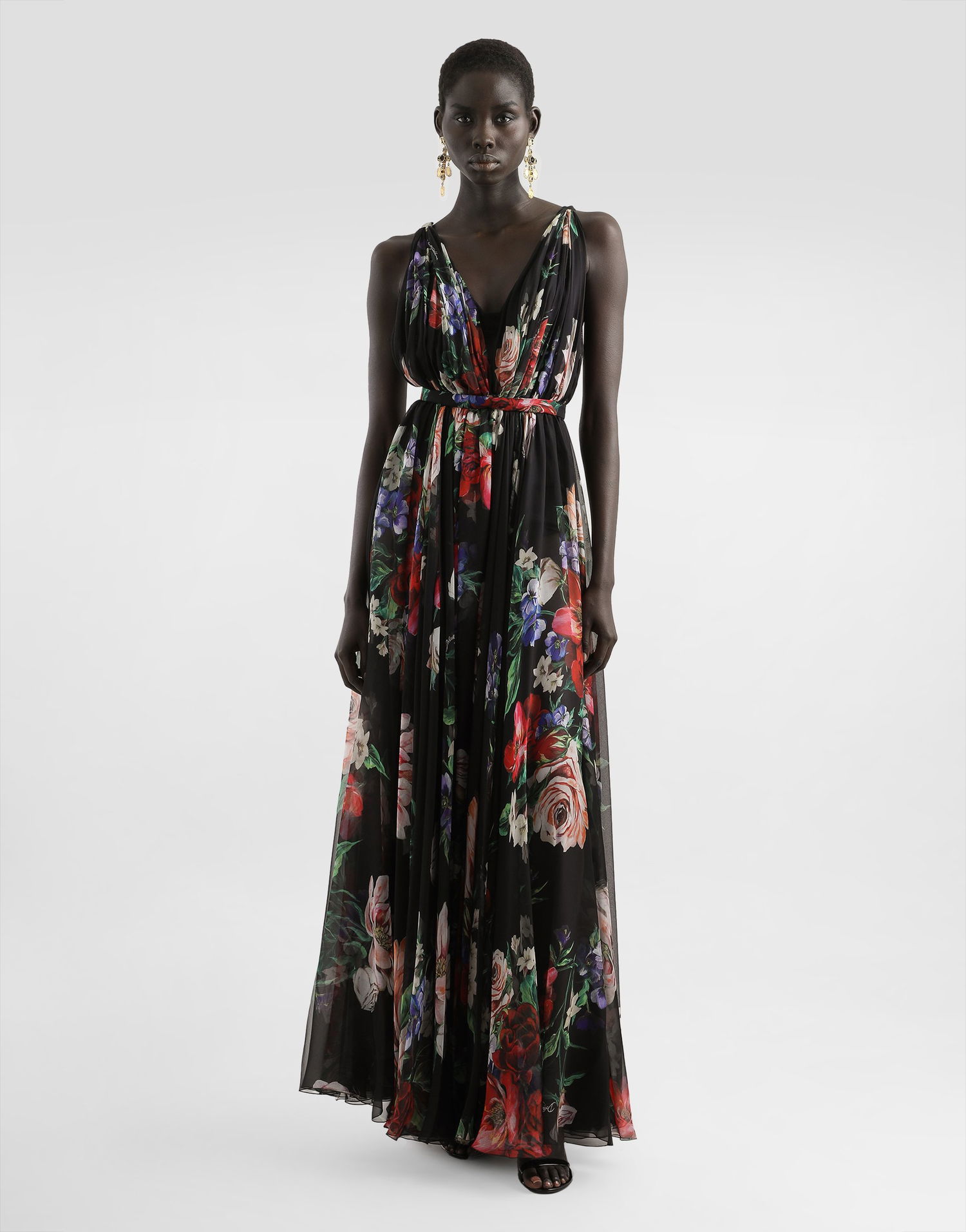 Šaty Dolce & Gabbana Dolce & Gabbana Long Floral Chiffon Dress Rôznofarebný | F6ZA1TIS1Y7HN5PR, 1
